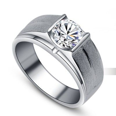 Male engagement and wedding rings