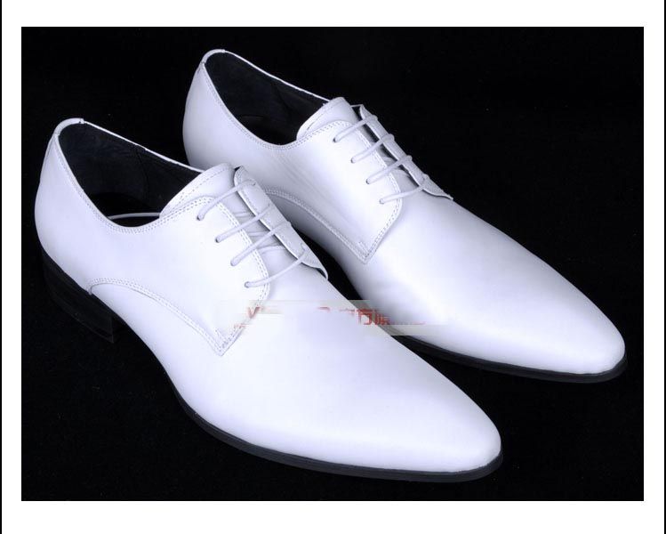 white leather pumps men