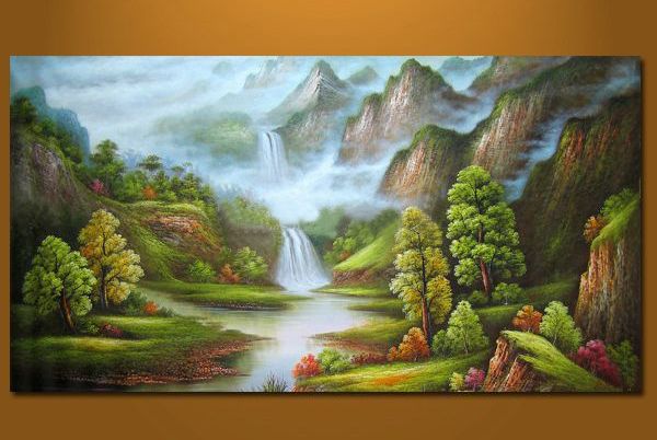Landscape Oil Painting,Canvas Scenic Photo Prints