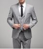 Erkekler Takımlar Blazers Yeni Stil Özel Yapımı Bir Düğme İnce Uygun Gri Damat Sekretler Yan Yarık Sağdı Sağlamcıları Erkekler Düğün/Akşam Yemeği Takımları (Ceket+Pantolon+Kravat+Yelek) H129