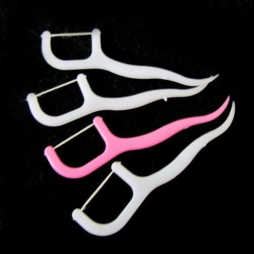 Dental Floss Picks Waxed Teeth Toothpicks Stick Flossers Sword Oral