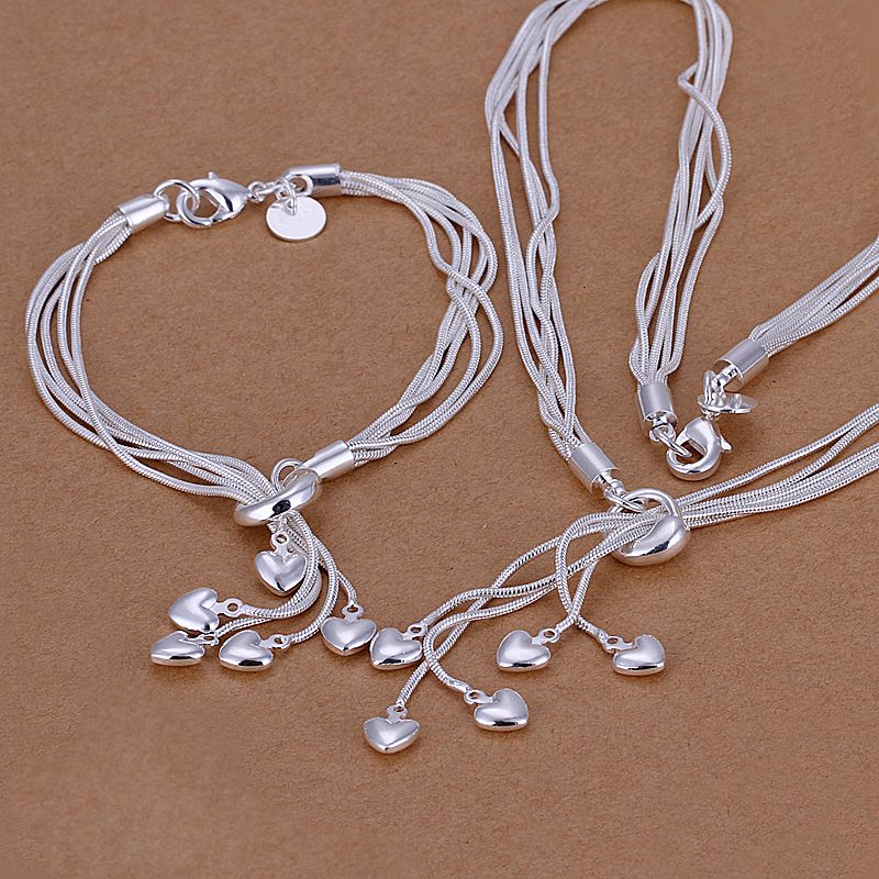 hot sale women's silver jewelry set,High grade 925 sterling silver ...