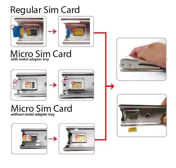 Standard Regular Micro Sim Card To Nano Sim Card Cut Cutter For Iphone 5 5g 5th Sims Card Cutter