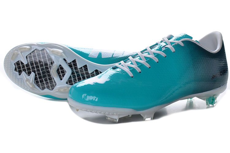 New Arrival Soccer Football Boots Shoes Cleats CR IX Real Carbon Fiber Pool Blue/White FG Soccer
