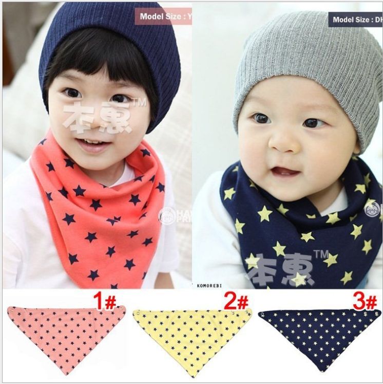 2017 Fashion Baby Triangular Scarf Infant Pure Cotton Scarf Children