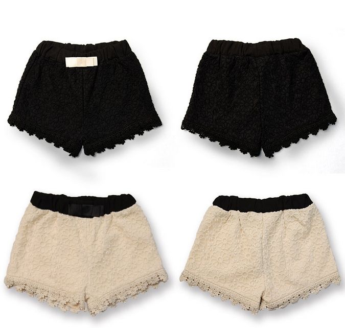 2015 Girls Shorts Retro Fashion Trend Lace Shorts Girls Short ...