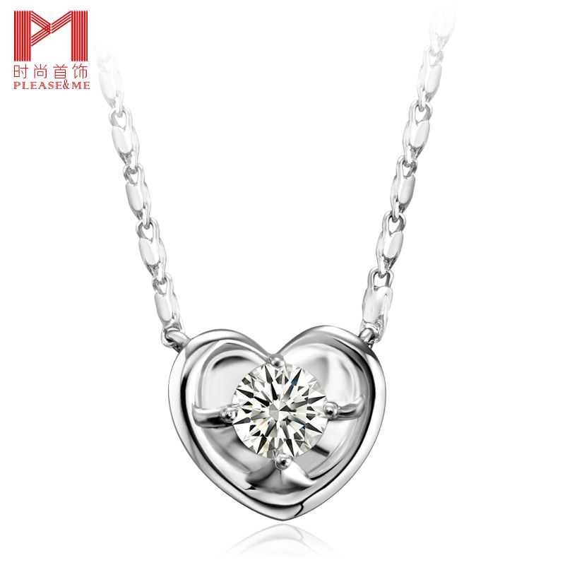 2017 Pm 925 Pure Silver Pendant Necklace Women's Silver Chain Short