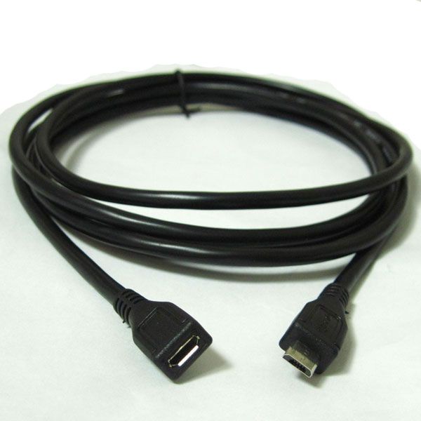0.5m 20inch Micro Usb B 5pin Female To Micro Usb B 5p Male Extension