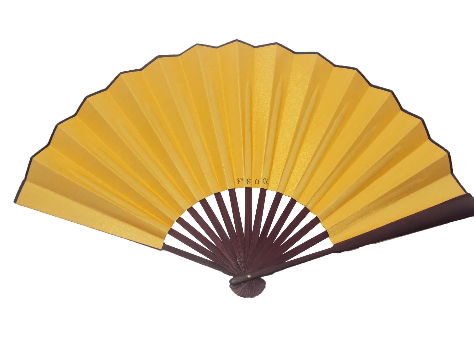 Large Plain DIY Hand Fan Chinese Folding Fans 10 Inch Silk Fan Fine Art