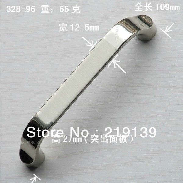 10PCS 64mm Furniture Stainless Steel Door Handle Drawer Morden Kitchen 