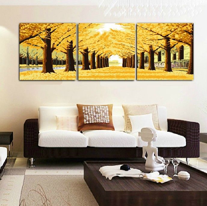 Best Drop Shipping Hand Painted Art Set Canvas Wall Picture Home