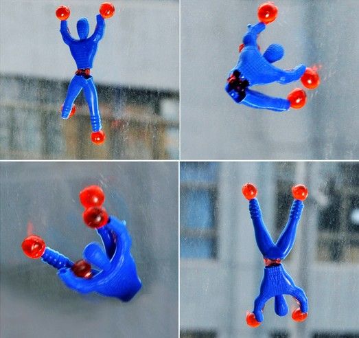 Compre Colorido Araña Pegajosas Juguetes Escalada Hombre Araña Del