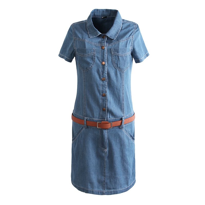 New Fashion Girl's dress,Women's casual denim dress jeans dresses free ...