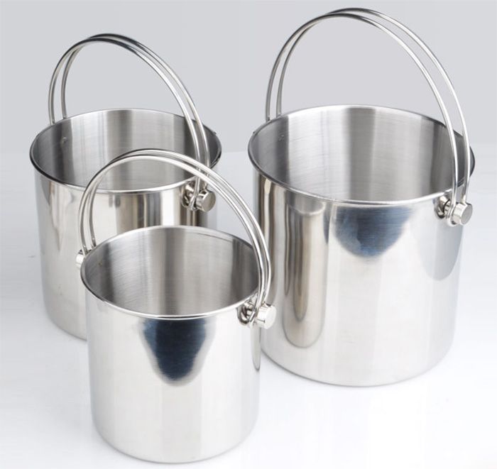 Best Handle Ice Bucket Portable Tonneau Straight Wine Rack Buckets Barware Small Medium Large