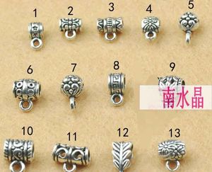 100 adet * DIY takı aksesuarları Tibet gümüş kolye toka / halka bilezik toka kolye toka