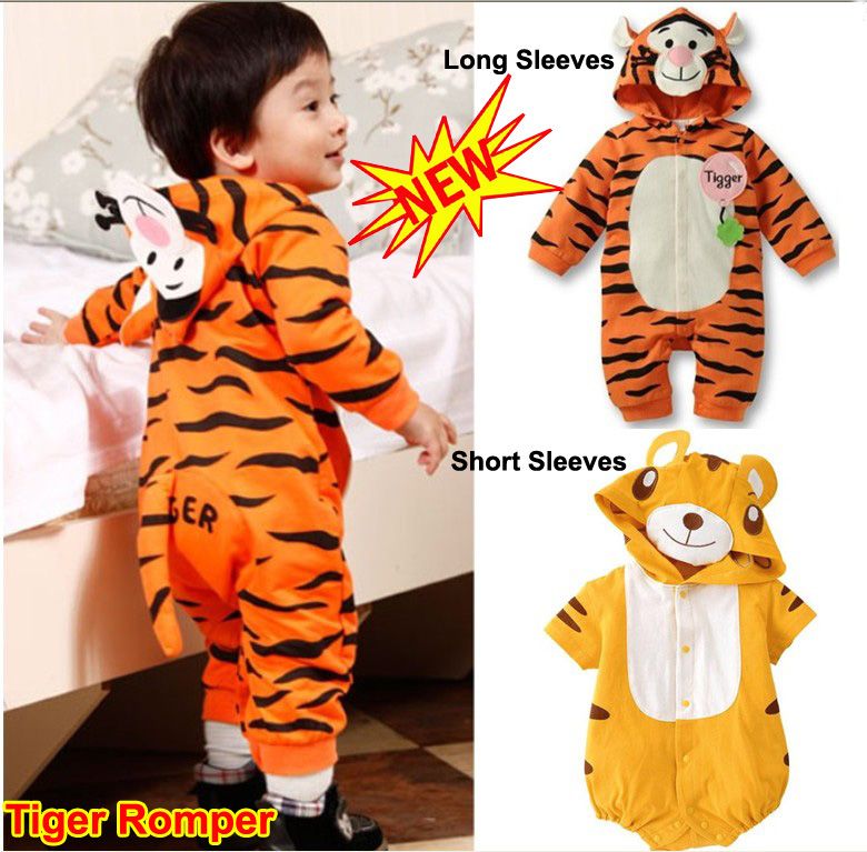 2017 Baby Infant Kids Toddler Boy Tiger Onesie Bodysuit Romper Jumpsuit