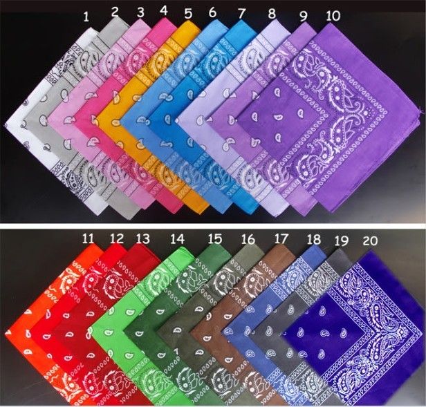 Hot Sale 100Pcs U Pick 100% Cotton Paisley Bandanas double sided head wrap scarf Mix Colors
Hot Sale 100Pcs U Pick 100% Cotton Paisley Bandanas double sided head wrap scarf Mix Colors