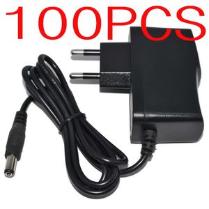 100PCS AC Converter Adapter DC 5V 2A 5V 1.5A 9V 1A 12V 1A 12V 500mA Power Supply Charger EU plug