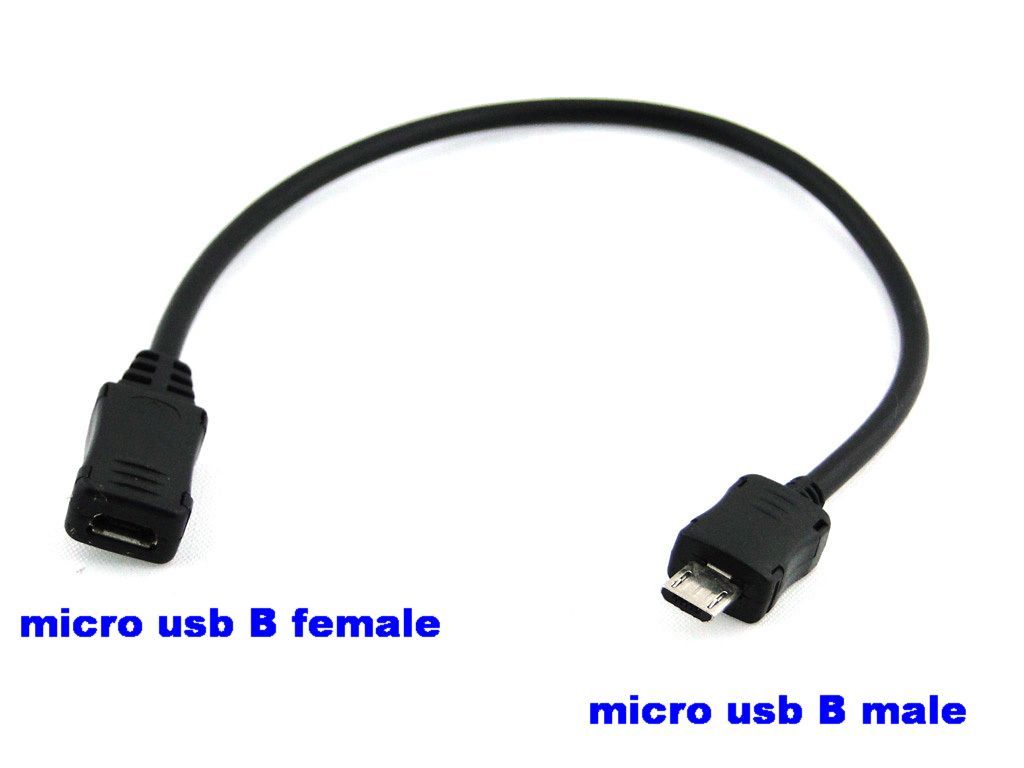 Wholesale Micro Usb Type B 5pins Male To Female Data And Charge Usb