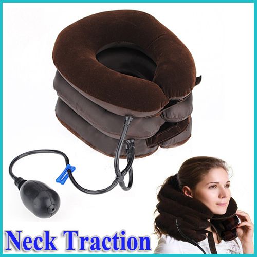2018 Inflatable Blow Up Cervical Neck Head Pain Traction Pillow Support