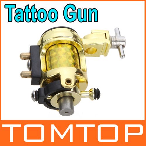Silent Golden Motor Rotary Tattoo Gun Machine Professional Tattoo Kits