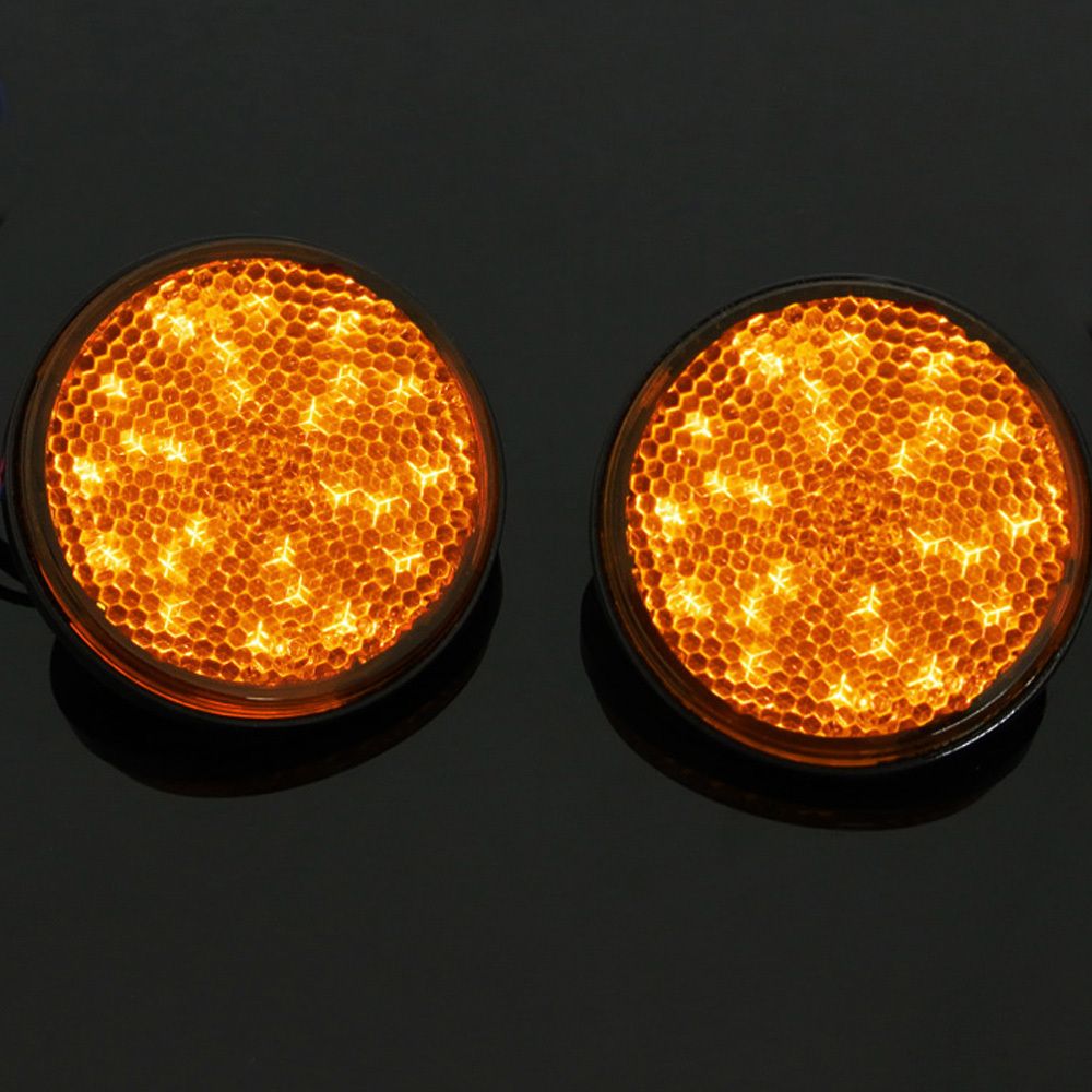 2017 *universal Motorcycle Reflectors Trun Light Amber Light Clear Lens