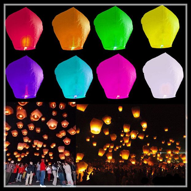 2017 Fire Sky Chinese Paper Lantern Wishing Lamps For Wedding Birthday