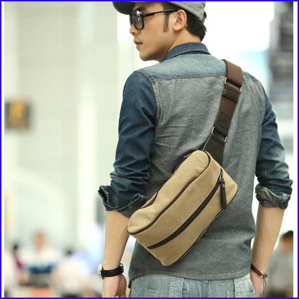 New 2013 Backpack Canvas Bag Sling Waist Bag, Bicycle Bag, Man Bag, Shoulder Bag For Men 050203 ...