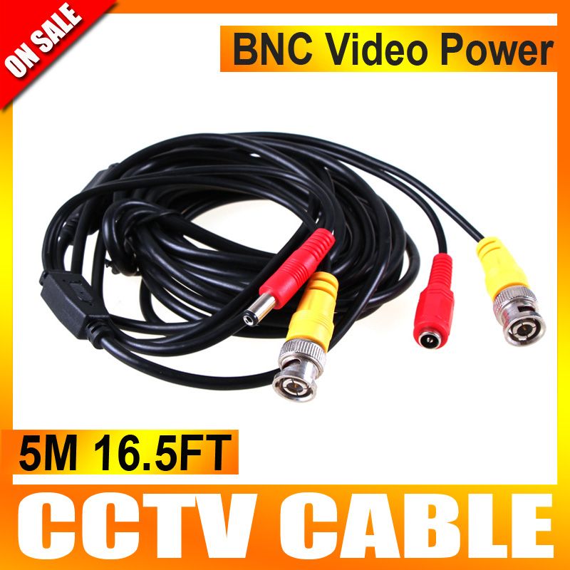 Online Cheap 5m Bnc Video Power Cable For Cctv Dvr Surveillance