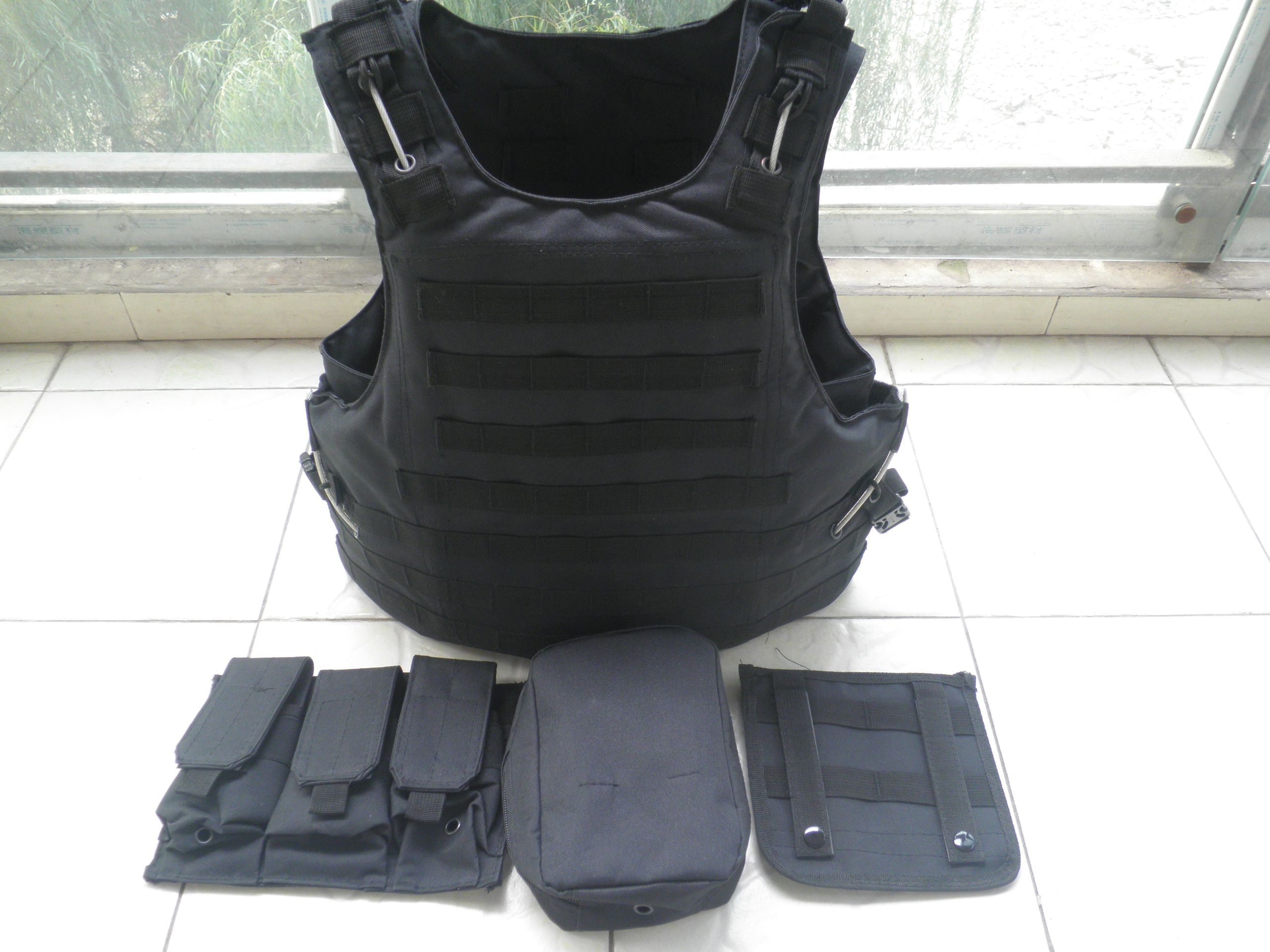 2017 Black Tactical Soft Bullet Proof Vest Nij 0101.06 Iiia From Sky