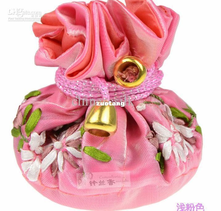 Travel Drawstring Jewellery Gift Bag Cloth Silk Embroidered Storage ...