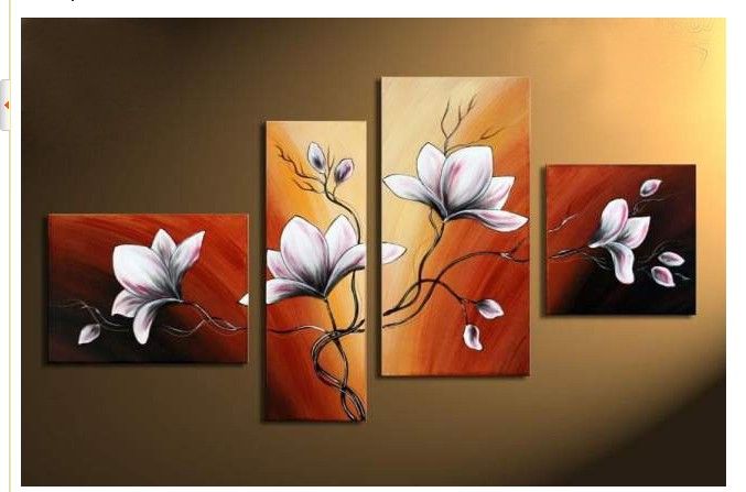 Hand Painted Wall Art hand-painted wall art autumn brown red flower bloom home Hand Painted Wall Art hand-painted wall art autumn brown red flower bloom home