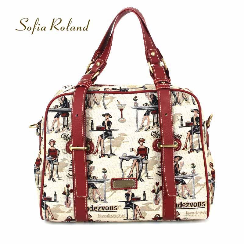 SOFIA ROLANDS soft fabric handbags 2013SR6012 hot sale