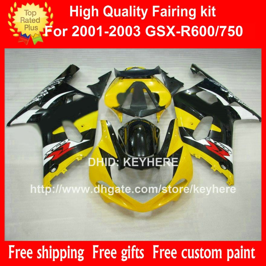 ABS Plastic fairing kit for SUZUKI GSX-R 600/750 2001 2002 2003 GSXR750 2001 2002 2003 k1 fairings body kit Gb yellow black motorcycle parts, Same as picture
ABS Plastic fairing kit for SUZUKI GSX-R 600/750 2001 2002 2003 GSXR750 2001 2002 2003 k1 fairings body kit Gb yellow black motorcycle parts, Same as picture