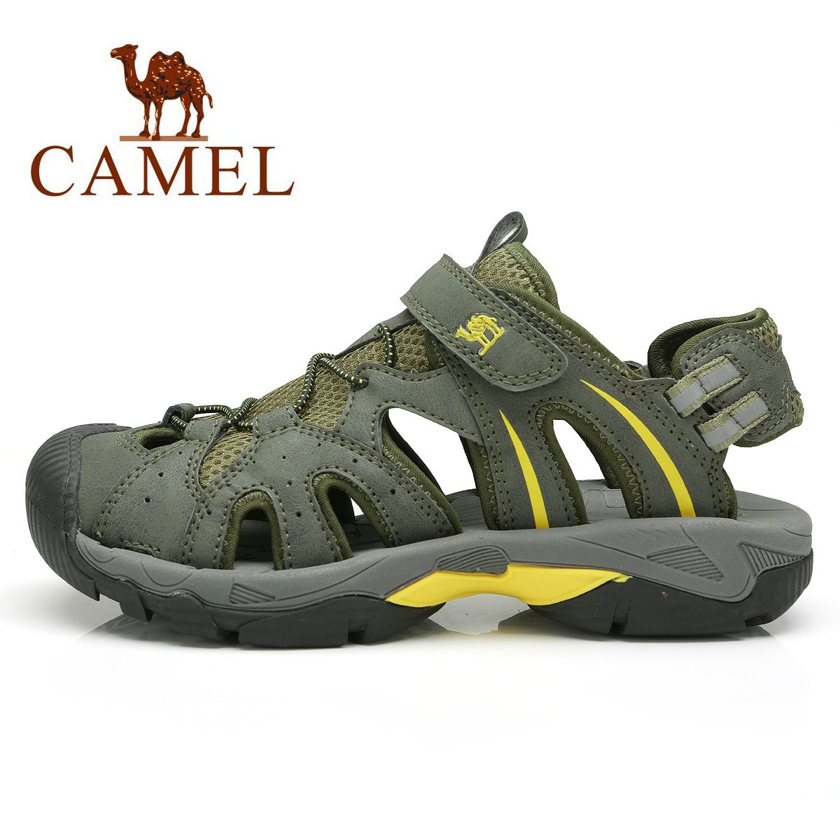 Men Beach Sandals Gauze Breathable Outdoor Covering Sandals Toe ...