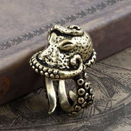 2017 alternative wedding rings alternative style vintage bronze octopus type men ring size adjustable punk jewelry - Alternative Wedding Rings 2017 alternative wedding rings alternative style vintage bronze octopus type men ring size adjustable punk jewelry - Alternative Wedding Rings
