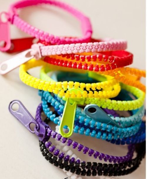 Zip Bracelet Kids Adults Unisex Fashion Accessory Zipper Bracelets