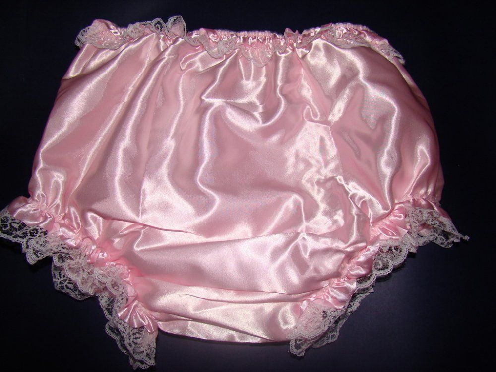 Guaranted 100 Adult Sissy Satin Frilly Diaper Cover +Full Size Bowel