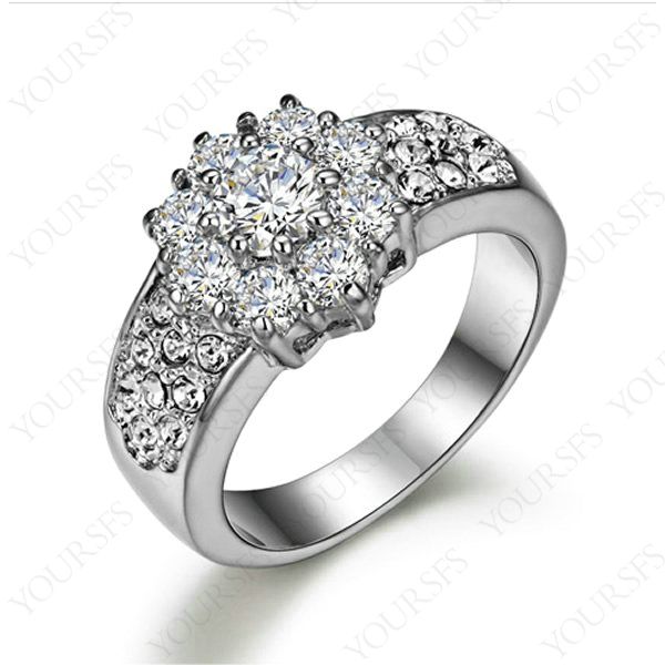 swarovski crystal wedding ring