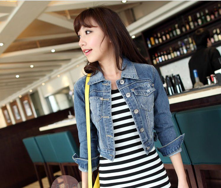 short jacket over long top