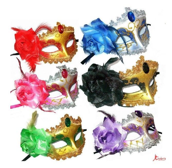Wholesale Masque Mask Masquerade Mask Party Mask Colour Decoration Masksize19.5x9cm,about 35g