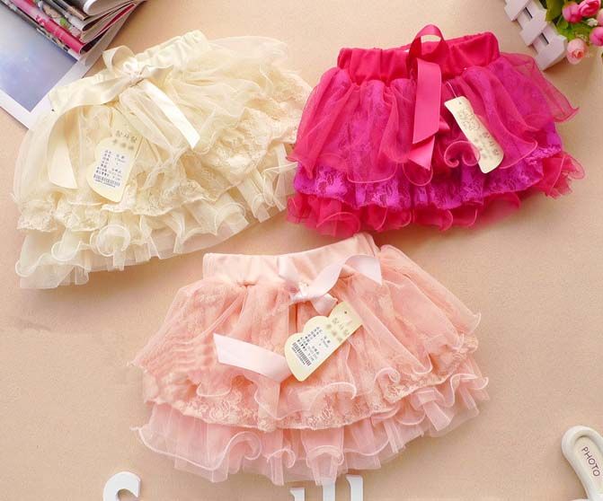 Tiered Skirts Mini Skirt Baby Girls Skirts Tutus Pleated Skirt Children