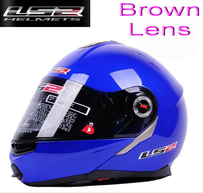 Ece Dot Ls2 Open Face Helmet With Top Composite Materials And Blue