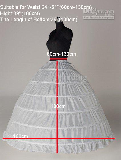 White 6 HOOP PETTICOAT crinoline SLIP Underskirt BRIDAL Ball Gown WEDDING dress Petticoats in stock Hot Sale, Picture color
White 6 HOOP PETTICOAT crinoline SLIP Underskirt BRIDAL Ball Gown WEDDING dress Petticoats in stock Hot Sale, Picture color