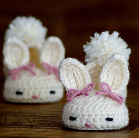 Shoes Crochet Pattern for Baby Booties Baby Bear House Slippers Baby ...