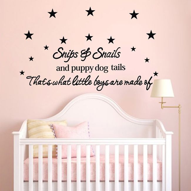 New Listing Baby Room Wall Stickers 50x110cm Childrenu0027s Room Wall Decor Wall Quotes Decals Wall Art Stickers