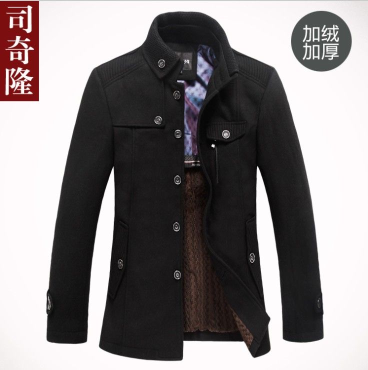 High Quality Brand Jacket For Men Coats New Casual Mens Thicken Woollen
