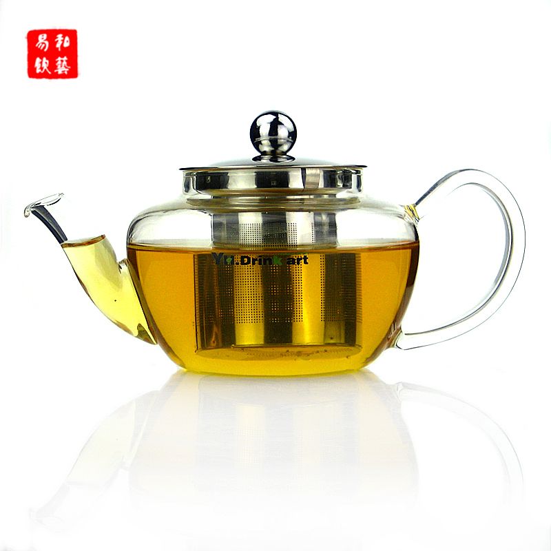 2017 500ml Glass Teapot With Stainless Steel Filter,High Quality Teapot