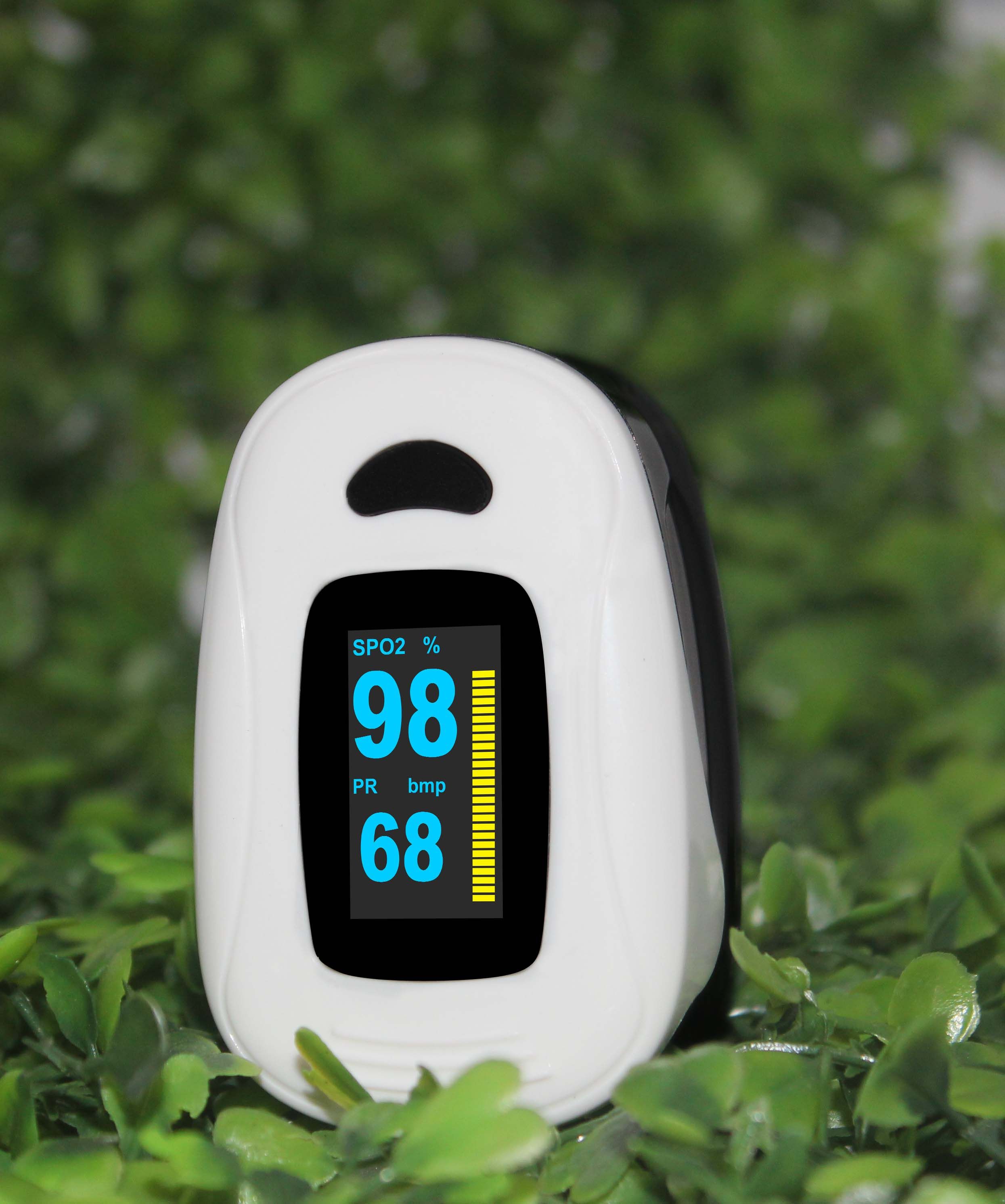 Pulse Oximeter With Spo2 High Low Alarm Beep Sound Oled Screen Waveform