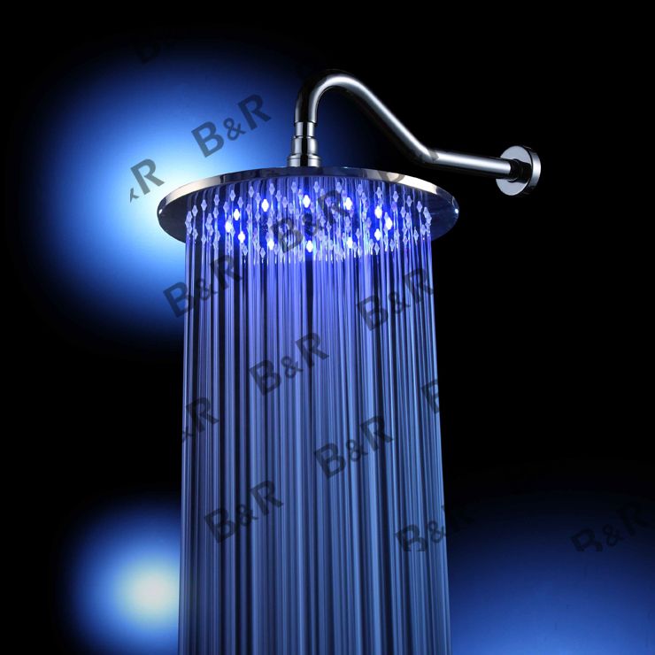 2017 2014 New 10 Inch Luxury Brass Round Rainfall Shower Head, Top